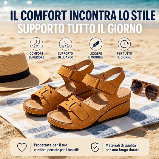 š„50% di sconto oggi - Da non perdere! Sandali ortopedici estivi, dal design ergonomico ā
Alleviano il dolore, comodi e traspiranti, regolabili con chiusura in velcroā