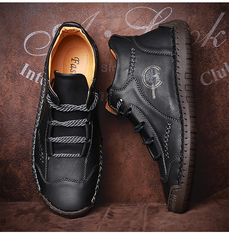 ⏰Sconto del 50% oggi – Non perdere l'occasione!🐂Scarpe ortopediche in pelle bovina da uomo, impermeabili e antiscivolo,🦶che alleviano il dolore ai piedi.