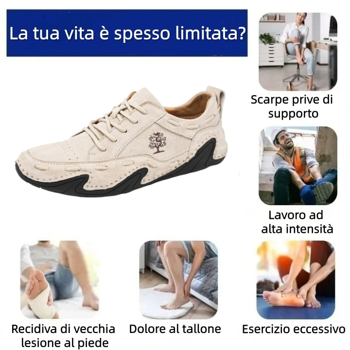 【⏰Ultimo giorno, 60% di sconto! Non perdete l'occasione!】Scarpe ortopediche ergonomiche con assorbimento degli urti, ✅️scarpe ortopediche salutari progettate specificamente per gli uomini europei.