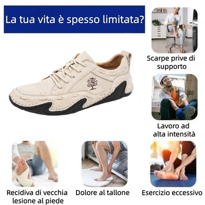 【⏰Ultimo giorno, 60% di sconto! Non perdete l'occasione!】Scarpe ortopediche ergonomiche con assorbimento degli urti, ✅️scarpe ortopediche salutari progettate specificamente per gli uomini europei.