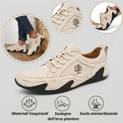 【⏰Ultimo giorno, 60% di sconto! Non perdete l'occasione!】Scarpe ortopediche ergonomiche con assorbimento degli urti, ✅️scarpe ortopediche salutari progettate specificamente per gli uomini europei.