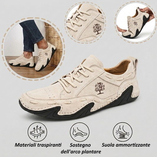【⏰Ultimo giorno, 60% di sconto! Non perdete l'occasione!】Scarpe ortopediche ergonomiche con assorbimento degli urti, ✅️scarpe ortopediche salutari progettate specificamente per gli uomini europei.