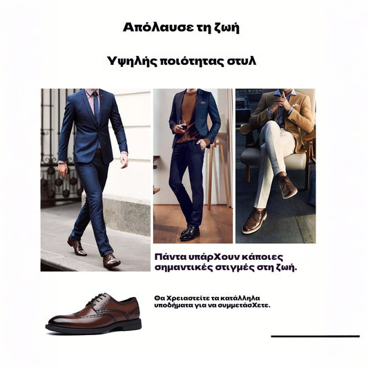 🎁Hoje com 50% de desconto✅Sapatos em pele de alta qualidade - Alivia as dores nas articulações 👞 Caminhada confortável