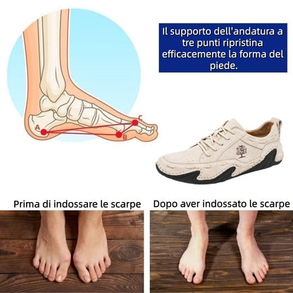 【⏰Ultimo giorno, 60% di sconto! Non perdete l'occasione!】Scarpe ortopediche ergonomiche con assorbimento degli urti, ✅️scarpe ortopediche salutari progettate specificamente per gli uomini europei.