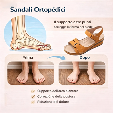 🔥50% di sconto oggi - Da non perdere! Sandali ortopedici estivi, dal design ergonomico ✅Alleviano il dolore, comodi e traspiranti, regolabili con chiusura in velcro✅