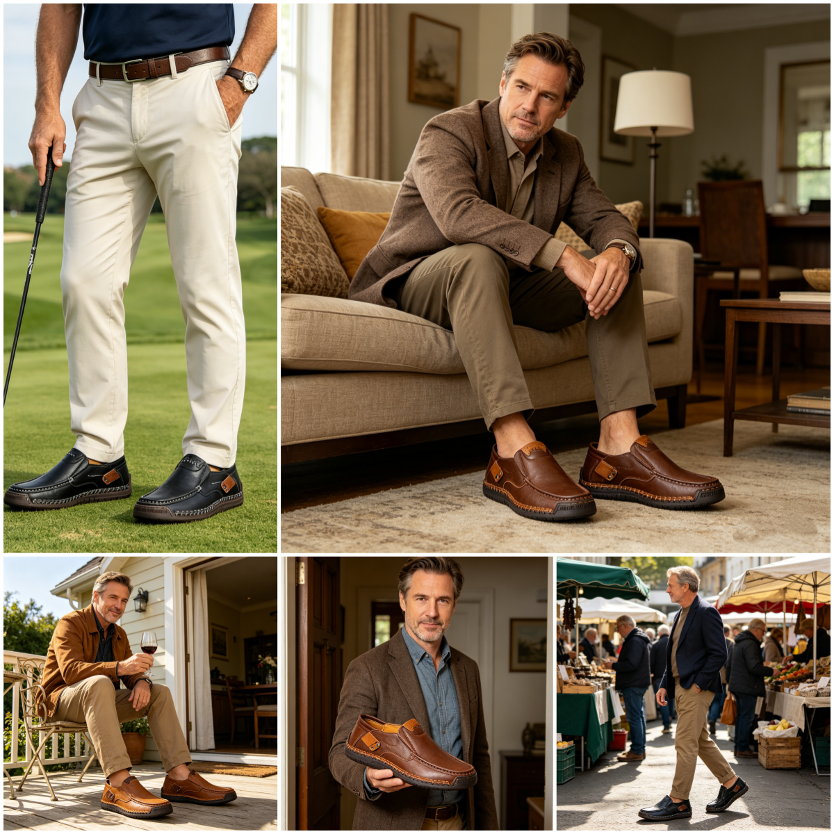 (🔥Sconto del 60% oggi - da non perdere!) SODAGLEN® - Scarpe ortopediche da uomo in pelle ✅ Niente più dolori ai piedi, comfort per tutto il giorno!