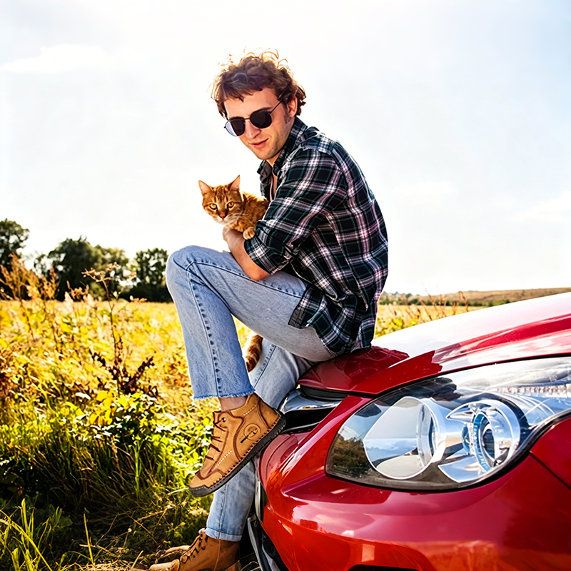 ⏰Sconto del 50% oggi – Non perdere l'occasione!🐂Scarpe ortopediche in pelle bovina da uomo, impermeabili e antiscivolo,🦶che alleviano il dolore ai piedi.