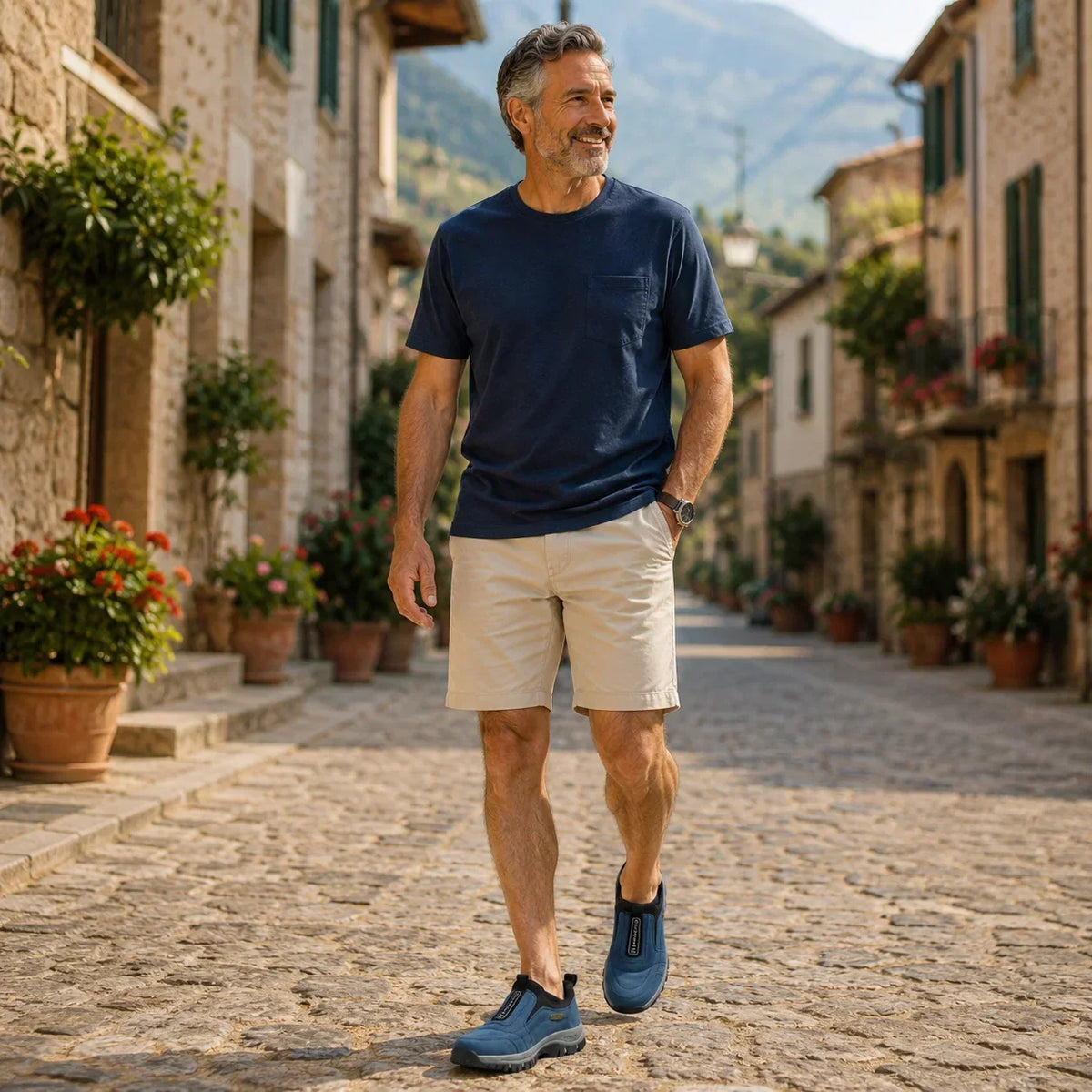 🔥Offerta speciale di oggi🦌Scarpe in pelle scamosciata di alta qualità🦶Alleviano il dolore ai piedi e la fascite plantare✅Impermeabili, antiscivolo, morbide e comode
