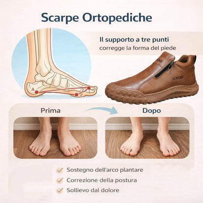 (🎉Ultimo giorno per approfittare dello sconto del 40%, non perdertelo!) 🐂Scarpe ortopediche da uomo, realizzate in pelle di vitello australiana👞 Pelle ✅Cucite a mano, supporto plantare: camminata comoda, allevia il dolore