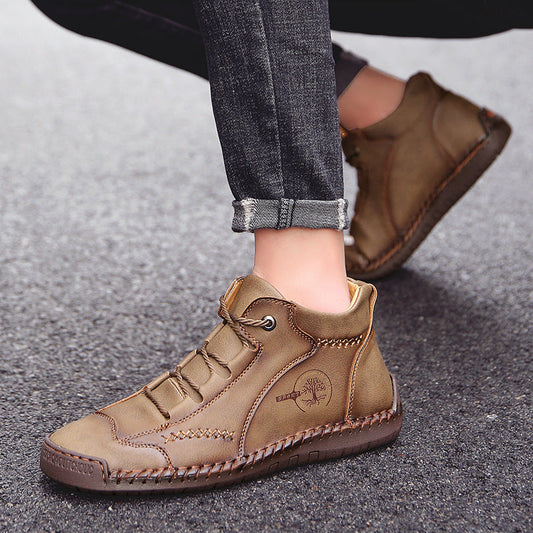 ⏰Sconto del 50% oggi – Non perdere l'occasione!🐂Scarpe ortopediche in pelle bovina da uomo, impermeabili e antiscivolo,🦶che alleviano il dolore ai piedi.