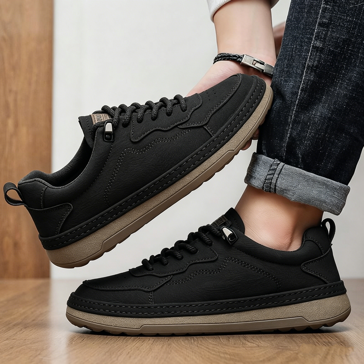 ⏰ Approfitta oggi dello sconto del 60%: non perdere l'occasione! Queste scarpe ortopediche ergonomiche in pelle scamosciata alleviano efficacemente il dolore ai piedi✅️.