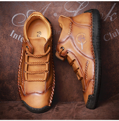 ⏰Sconto del 50% oggi – Non perdere l'occasione!🐂Scarpe ortopediche in pelle bovina da uomo, impermeabili e antiscivolo,🦶che alleviano il dolore ai piedi.