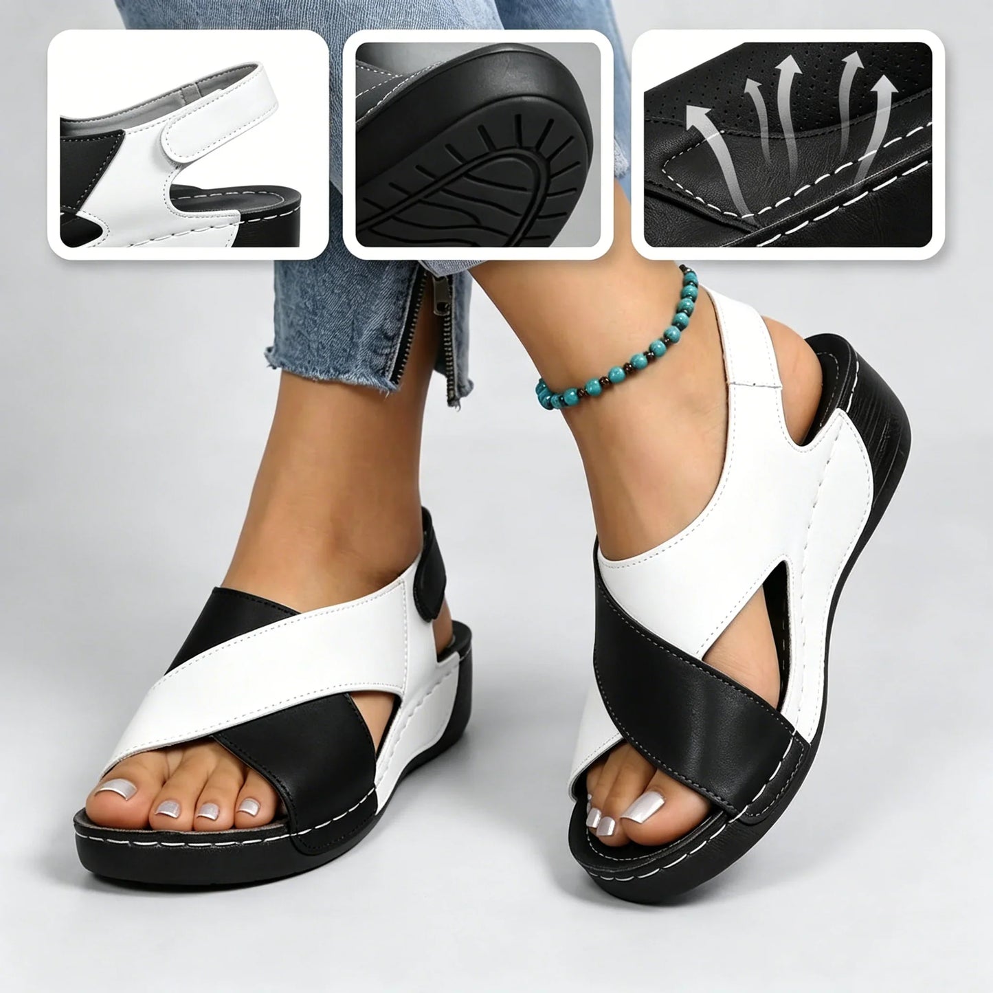【⏰Sconto del 60% oggi! Da non perdere!】⏰SODAGLEN® Ergonomia — Scarpe da trekking sportive traspiranti da donna (supporto arco plantare per camminate lunghe e giornate impegnative)
