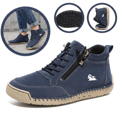 (🔥 Sconto del 50% – Da non perdere!) Calzature selezionate in pelle di vitello – scarpe ortopediche – 👞 – resistenti, antiscivolo e impermeabili (supporto per l'arco plantare, sollievo dal dolore, unisex)