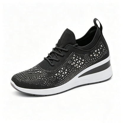 Scarpe casual versatili con strass — supporto dell’arco plantare, comfort e rialzo slanciante