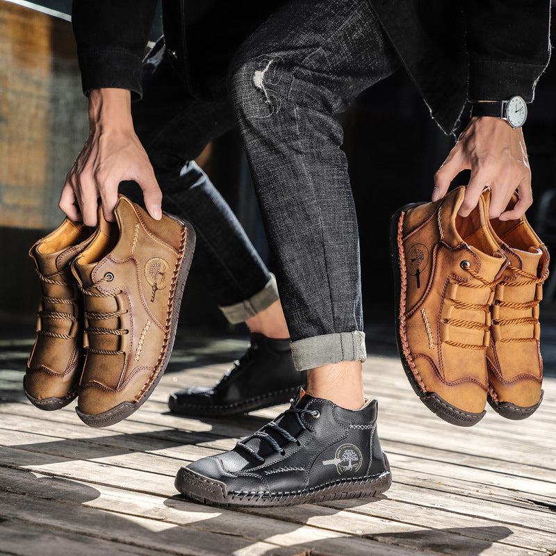 ⏰Sconto del 50% oggi – Non perdere l'occasione!🐂Scarpe ortopediche in pelle bovina da uomo, impermeabili e antiscivolo,🦶che alleviano il dolore ai piedi.