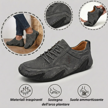 【⏰Ultimo giorno, 60% di sconto! Non perdete l'occasione!】Scarpe ortopediche ergonomiche con assorbimento degli urti, ✅️scarpe ortopediche salutari progettate specificamente per gli uomini europei.