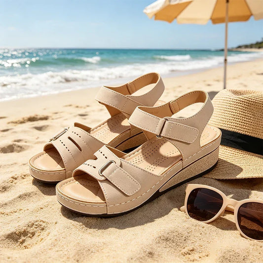 🔥50% di sconto oggi - Da non perdere! Sandali ortopedici estivi, dal design ergonomico ✅Alleviano il dolore, comodi e traspiranti, regolabili con chiusura in velcro✅