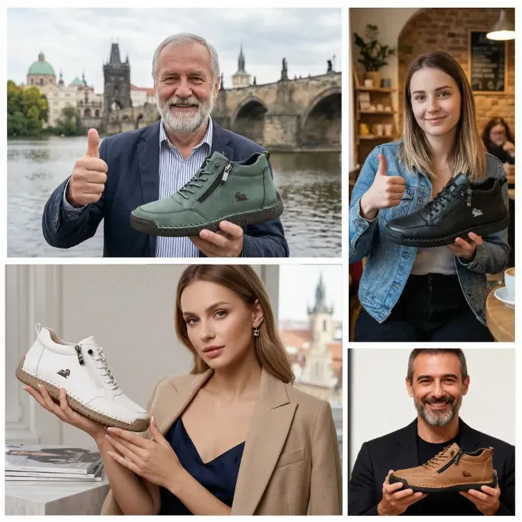 (🔥 Sconto del 50% – Da non perdere!) Calzature selezionate in pelle di vitello – scarpe ortopediche – 👞 – resistenti, antiscivolo e impermeabili (supporto per l'arco plantare, sollievo dal dolore, unisex)