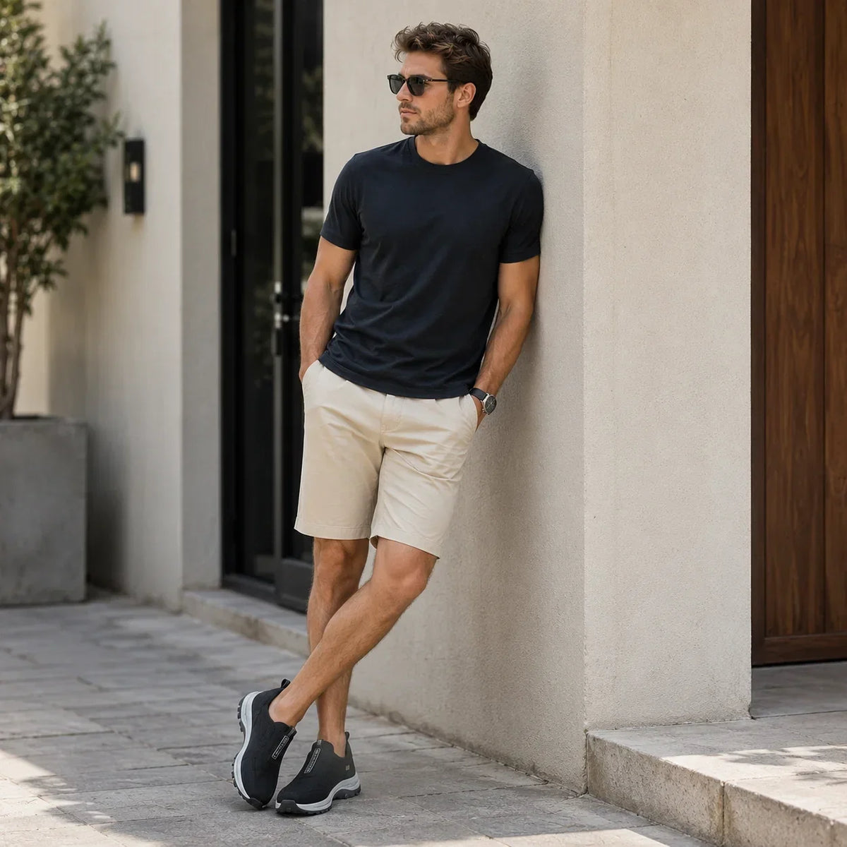🔥Offerta speciale di oggi🦌Scarpe in pelle scamosciata di alta qualità🦶Alleviano il dolore ai piedi e la fascite plantare✅Impermeabili, antiscivolo, morbide e comode