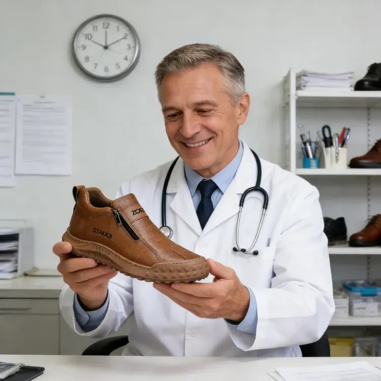 (🎉Ultimo giorno per approfittare dello sconto del 40%, non perdertelo!) 🐂Scarpe ortopediche da uomo, realizzate in pelle di vitello australiana👞 Pelle ✅Cucite a mano, supporto plantare: camminata comoda, allevia il dolore