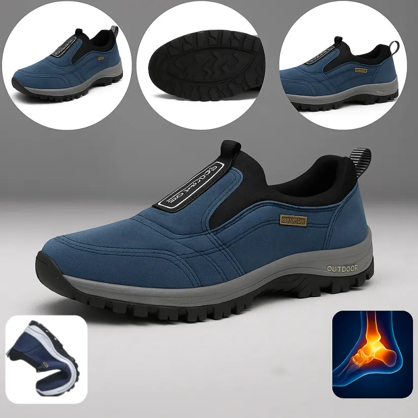 🔥Offerta speciale di oggi🦌Scarpe in pelle scamosciata di alta qualità🦶Alleviano il dolore ai piedi e la fascite plantare✅Impermeabili, antiscivolo, morbide e comode