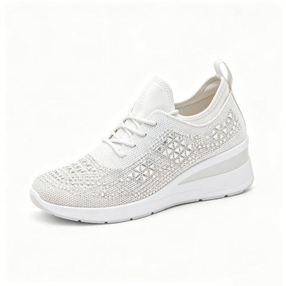 Scarpe casual versatili con strass — supporto dell’arco plantare, comfort e rialzo slanciante