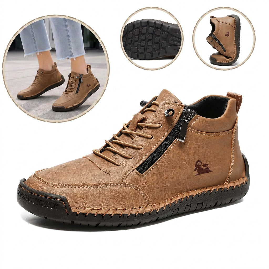 (🔥 Sconto del 50% – Da non perdere!) Calzature selezionate in pelle di vitello – scarpe ortopediche – 👞 – resistenti, antiscivolo e impermeabili (supporto per l'arco plantare, sollievo dal dolore, unisex)