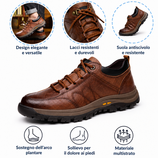 【⏰Sconto del 60% oggi! Da non perdere!】⏰SODAGLEN® Ergonomia --- Sandali morbidi e comodi in pelle di vitello (il supporto dell'arco plantare facilita la camminata)