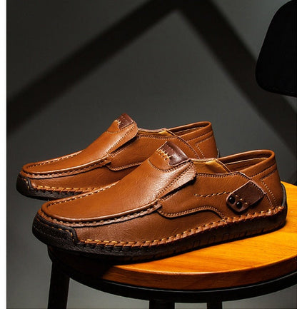 (🔥Sconto del 60% oggi - da non perdere!) SODAGLEN® - Scarpe ortopediche da uomo in pelle ✅ Niente più dolori ai piedi, comfort per tutto il giorno!
