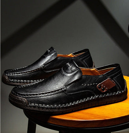 (🔥Sconto del 60% oggi - da non perdere!) SODAGLEN® - Scarpe ortopediche da uomo in pelle ✅ Niente più dolori ai piedi, comfort per tutto il giorno!