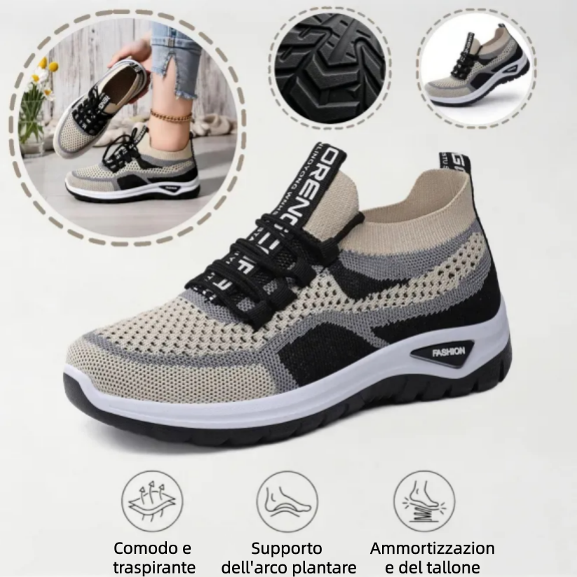 【🎁Ultimo giorno per uno sconto del 50%, non perdertelo!】Scarpe ortopediche ergonomiche con supporto plantare✅️, per camminare senza dolore👞