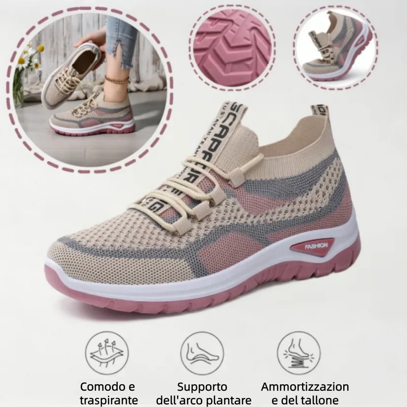 【🎁Ultimo giorno per uno sconto del 50%, non perdertelo!】Scarpe ortopediche ergonomiche con supporto plantare✅️, per camminare senza dolore👞