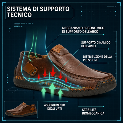 (🔥Sconto del 60% oggi - da non perdere!) SODAGLEN® - Scarpe ortopediche da uomo in pelle ✅ Niente più dolori ai piedi, comfort per tutto il giorno!