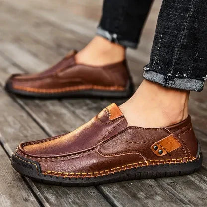 (🔥Sconto del 60% oggi - da non perdere!) SODAGLEN® - Scarpe ortopediche da uomo in pelle ✅ Niente più dolori ai piedi, comfort per tutto il giorno!