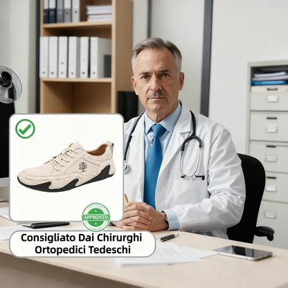 【⏰Ultimo giorno, 60% di sconto! Non perdete l'occasione!】Scarpe ortopediche ergonomiche con assorbimento degli urti, ✅️scarpe ortopediche salutari progettate specificamente per gli uomini europei.