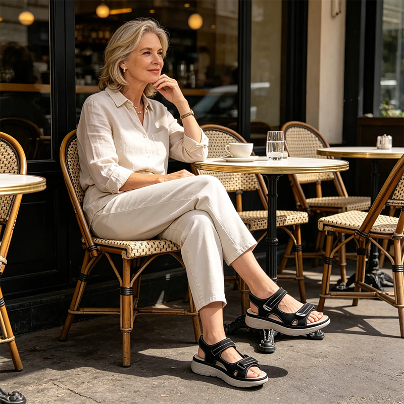 【⏰Sconto del 60% oggi! Da non perdere!】Sandali ergonomici ammortizzanti, massimo comfort per le tue passeggiate✅Ideali per le donne europee.