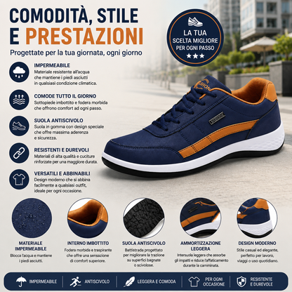 【🎁 Sconto del 60% oggi - da non perdere】Scarpe ortopediche dal design ergonomico - liberatevi dal dolore ai piedi
