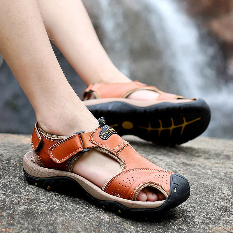 【⏰Sconto del 60% oggi! Da non perdere!】⏰SODAGLEN® Ergonomia --- Sandali morbidi e comodi in pelle di vitello (il supporto dell'arco plantare facilita la camminata)