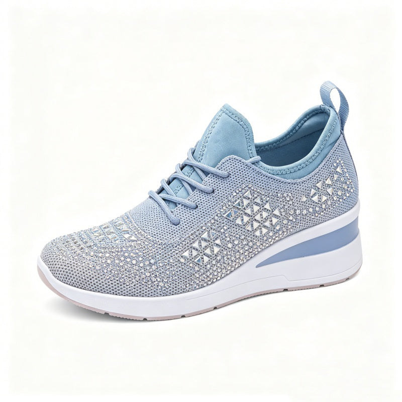 Scarpe casual versatili con strass — supporto dell’arco plantare, comfort e rialzo slanciante