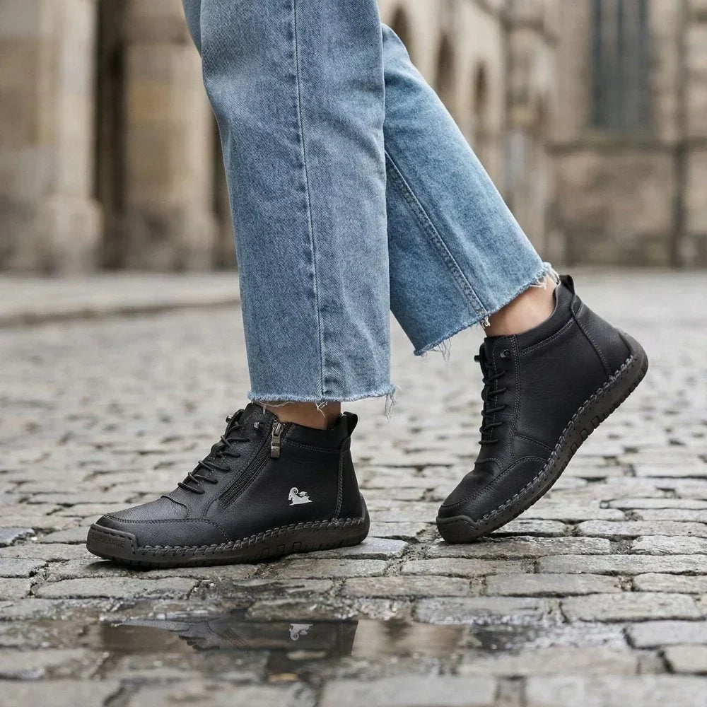 (🔥 Sconto del 50% – Da non perdere!) Calzature selezionate in pelle di vitello – scarpe ortopediche – 👞 – resistenti, antiscivolo e impermeabili (supporto per l'arco plantare, sollievo dal dolore, unisex)