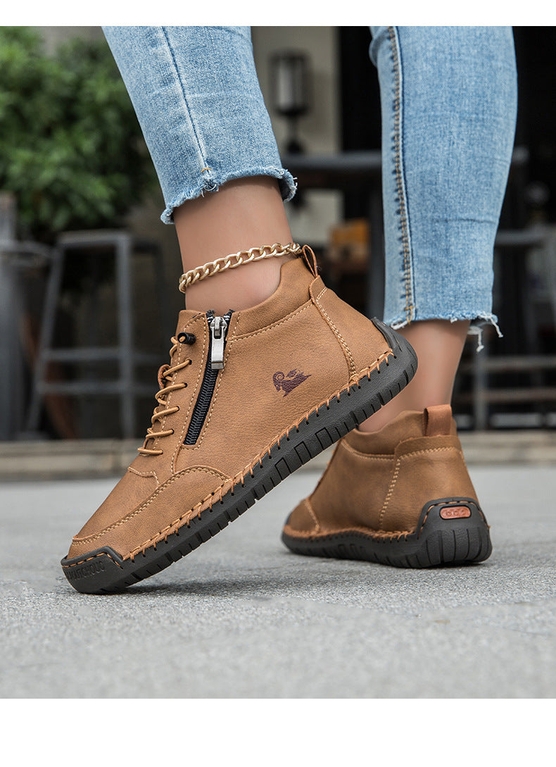 (🔥 Sconto del 50% – Da non perdere!) Calzature selezionate in pelle di vitello – scarpe ortopediche – 👞 – resistenti, antiscivolo e impermeabili (supporto per l'arco plantare, sollievo dal dolore, unisex)