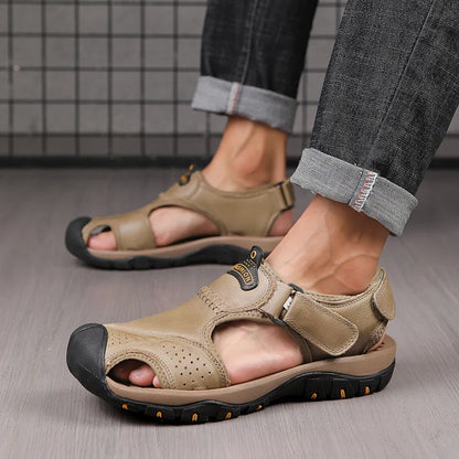 【⏰Sconto del 60% oggi! Da non perdere!】⏰SODAGLEN® Ergonomia --- Sandali morbidi e comodi in pelle di vitello (il supporto dell'arco plantare facilita la camminata)