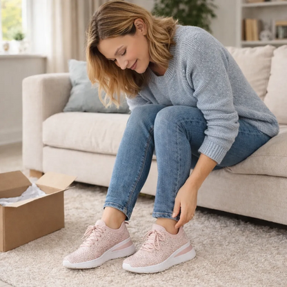 Scarpe casual versatili con strass — supporto dell’arco plantare, comfort e rialzo slanciante
