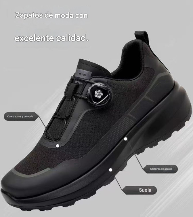🔥 Sconto del 60% oggi - da non perdere!SODAGLEN® - Sneakers da uomo in pelle con chiusura a rotazione  ✅  Niente più lacci, comfort e stile per tutto il giorno!